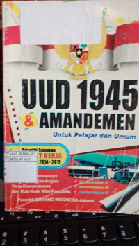 Image of UUD !($% & Amandemen untuk Pelajar dan Umum