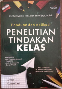 Image of Panduan dan Aplikasi Penelitian Tindakan Kelas