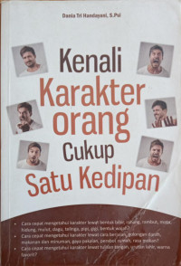 Image of Kenali Karakter Orang Cukup Satu Kedipan