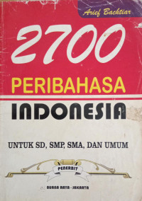 Image of 2700 Peribahasa Indonesia